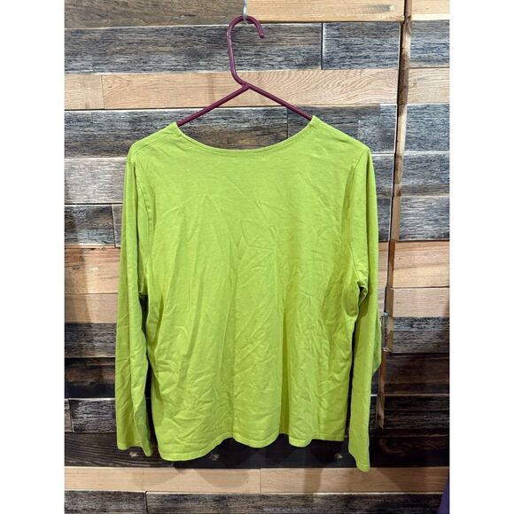 Gudrun Sjoden cotton green top size XL - Picture 2 of 5